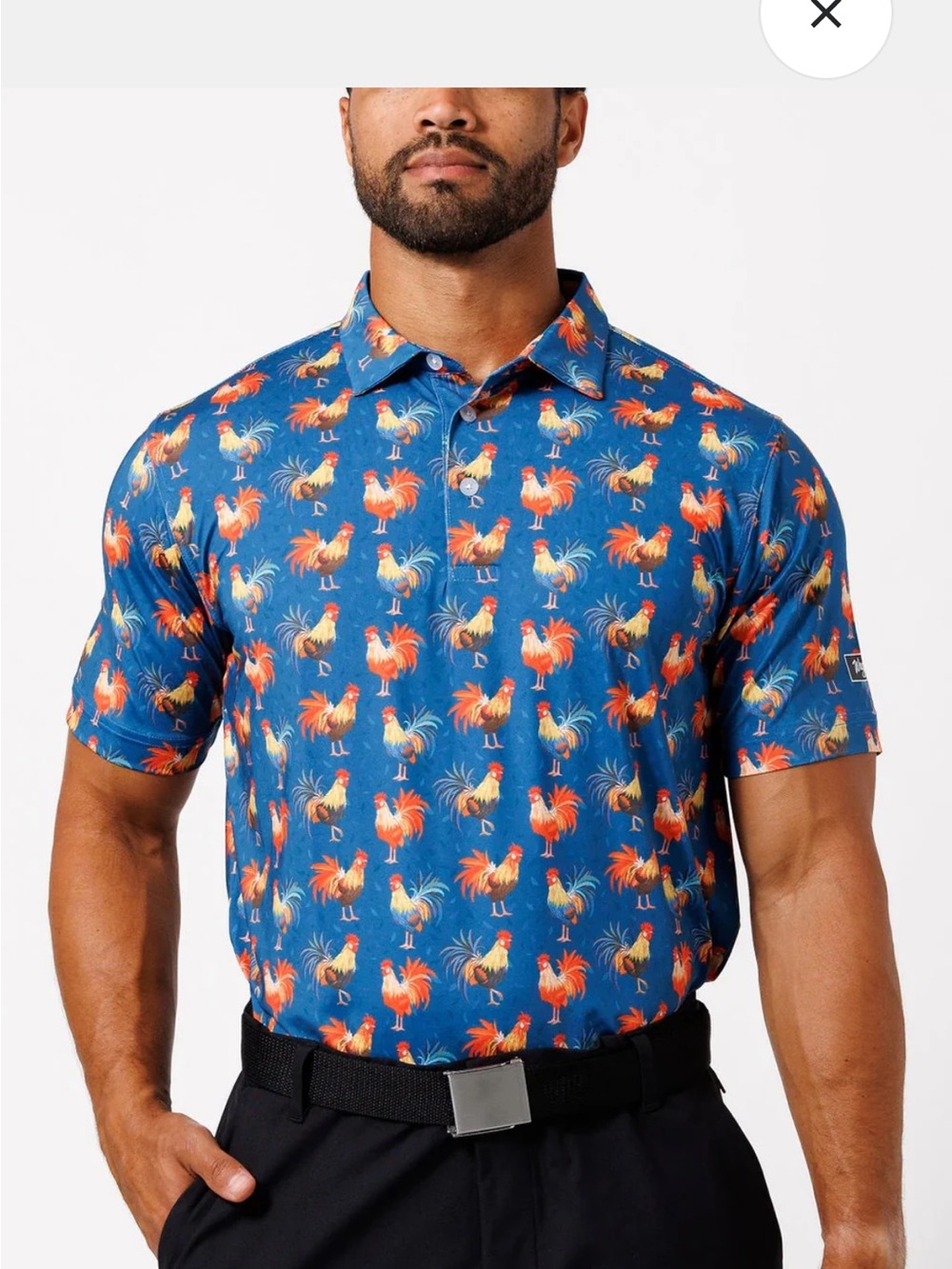 WAGGLE COCKY ROOSTER MENS POLO Shirt 2XL